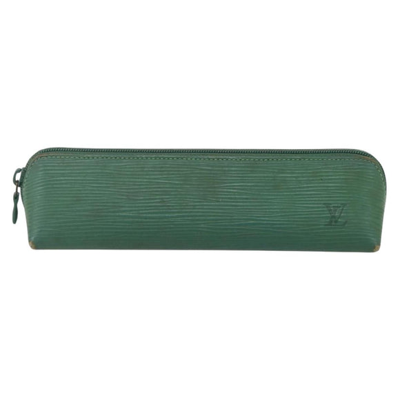 LOUIS VUITTON Epi Trousse Crayons Pen Case Green M56544 LV Auth bs31337