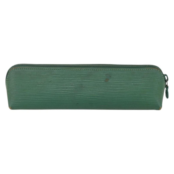 LOUIS VUITTON Epi Trousse Crayons Pen Case Green M56544 LV Auth bs31337