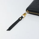 LOUIS VUITTON Monogram Empreinte Zippy Wallet Wallet Black M61864 Auth bs31339-8