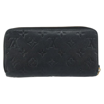 LOUIS VUITTON Monogram Empreinte Zippy Wallet Wallet Black M61864 Auth bs31339 - 0