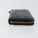LOUIS VUITTON Monogram Empreinte Zippy Wallet Wallet Black M61864 Auth bs31339-3