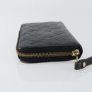 LOUIS VUITTON Monogram Empreinte Zippy Wallet Wallet Black M61864 Auth bs31339-4