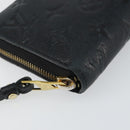 LOUIS VUITTON Monogram Empreinte Zippy Wallet Wallet Black M61864 Auth bs31339-14