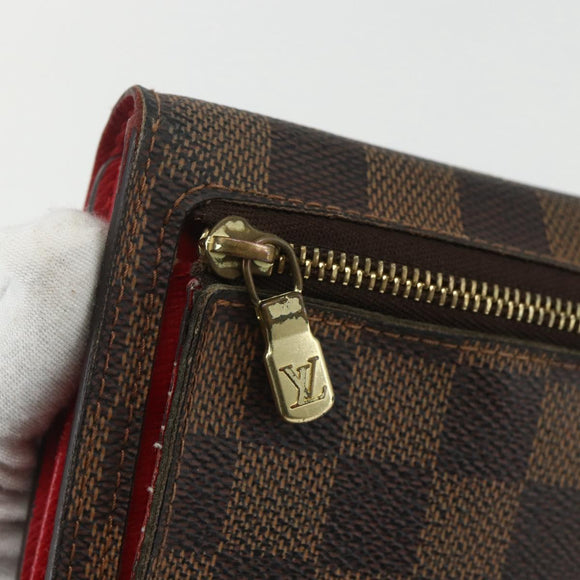 LOUIS VUITTON Damier Ebene Portefeuille Koala Bifold Wallet N60005 Auth bs31340