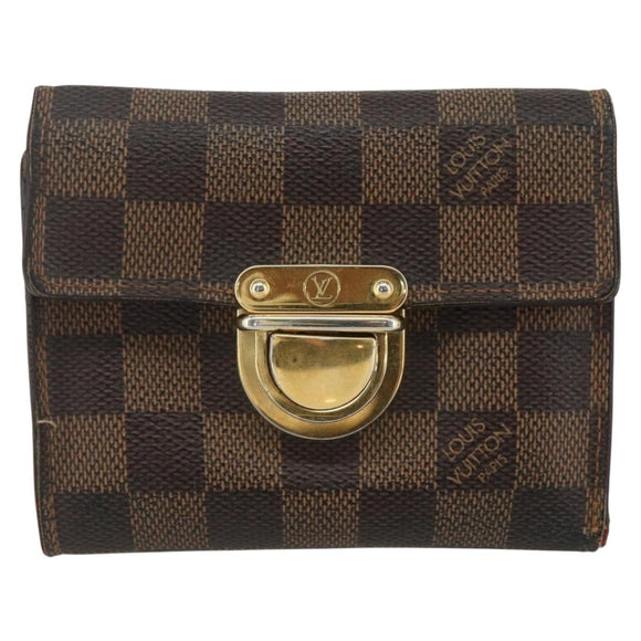 LOUIS VUITTON Damier Ebene Portefeuille Koala Bifold Wallet N60005 Auth bs31340
