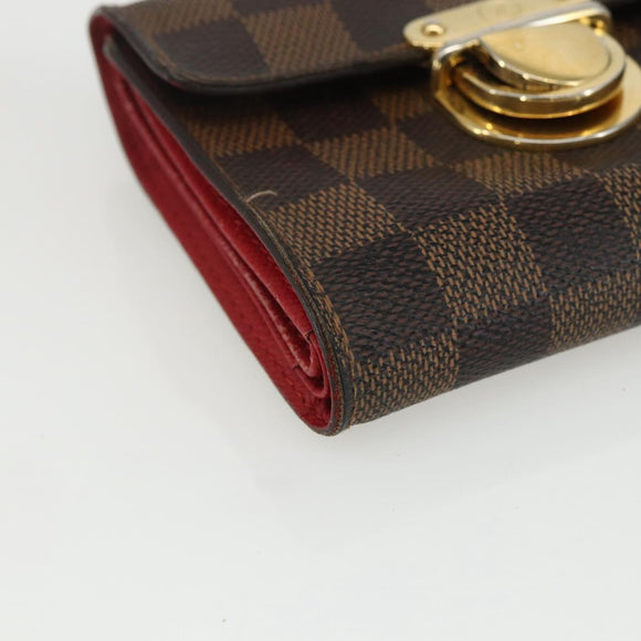 LOUIS VUITTON Damier Ebene Portefeuille Koala Bifold Wallet N60005 Auth bs31340