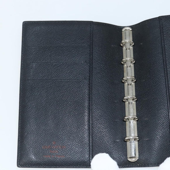 LOUIS VUITTON Epi Z Agenda PM Day Planner Cover Black R20092 LV Auth bs31342