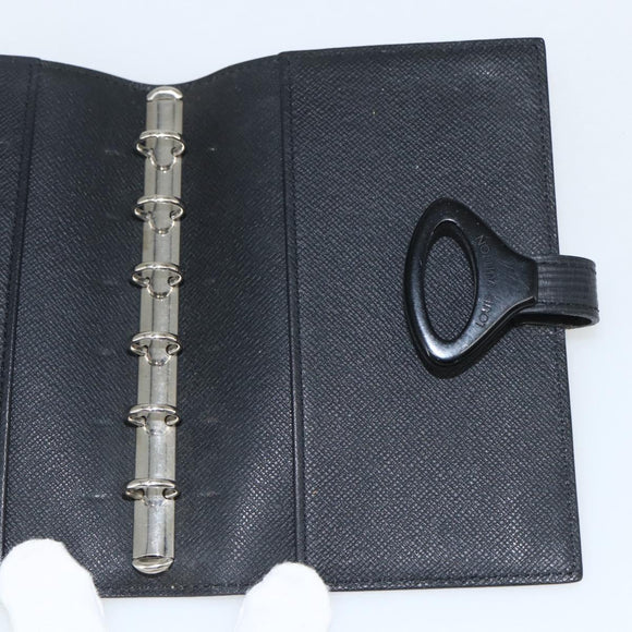 LOUIS VUITTON Epi Z Agenda PM Day Planner Cover Black R20092 LV Auth bs31342