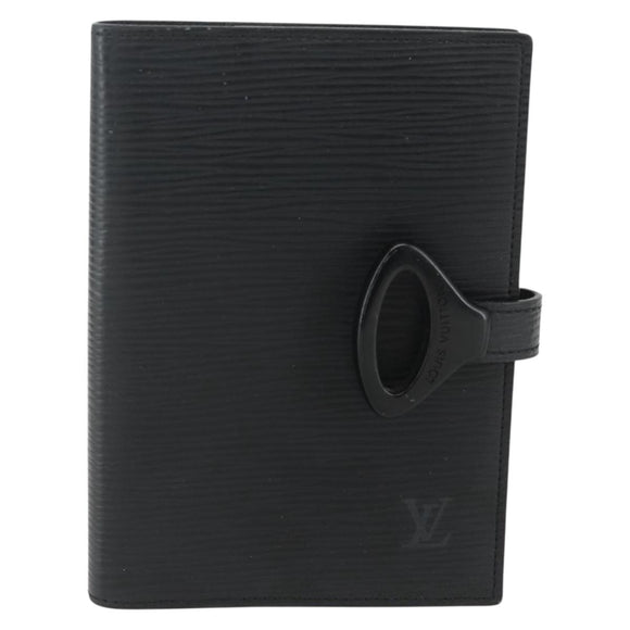 LOUIS VUITTON Epi Z Agenda PM Day Planner Cover Black R20092 LV Auth bs31342