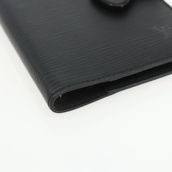 LOUIS VUITTON Epi Z Agenda PM Day Planner Cover Black R20092 LV Auth bs31342