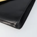 GIVENCHY Shoulder Bag Leather Black Gold Auth bs31346-9