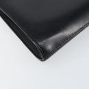 GIVENCHY Shoulder Bag Leather Black Gold Auth bs31346-14