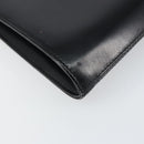 GIVENCHY Shoulder Bag Leather Black Gold Auth bs31346-16