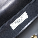 GIVENCHY Shoulder Bag Leather Black Gold Auth bs31346-11