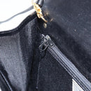 GIVENCHY Shoulder Bag Leather Black Gold Auth bs31346-20