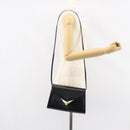 GIVENCHY Shoulder Bag Leather Black Gold Auth bs31346-22