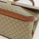 CELINE Macadam Canvas Hand Bag PVC Beige Gold Auth bs31347-8