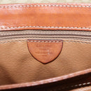 CELINE Macadam Canvas Hand Bag PVC Beige Gold Auth bs31347-12