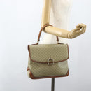 CELINE Macadam Canvas Hand Bag PVC Beige Gold Auth bs31347-22