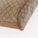 CELINE Macadam Canvas Shoulder Bag PVC Beige Gold Auth bs31348-10