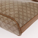 CELINE Macadam Canvas Shoulder Bag PVC Beige Gold Auth bs31348-13