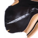 CELINE Macadam Canvas Shoulder Bag PVC Beige Gold Auth bs31348-16