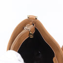 CELINE Macadam Canvas Shoulder Bag PVC Beige Gold Auth bs31348-18