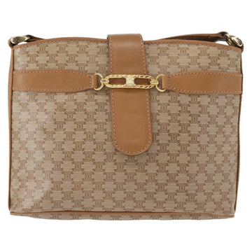 CELINE Macadam Canvas Shoulder Bag PVC Beige Gold Auth bs31348 - 0