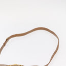 CELINE Macadam Canvas Shoulder Bag PVC Beige Gold Auth bs31348-8