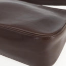 CELINE Shoulder Bag Leather Brown Gold Auth bs31349-10