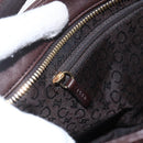 CELINE Shoulder Bag Leather Brown Gold Auth bs31349-16