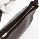 CELINE Shoulder Bag Leather Brown Gold Auth bs31349-6