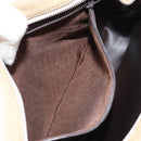 BALLY Chain Shoulder Bag Leather Beige Gold Auth bs31350-20