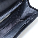 GIVENCHY Shoulder Bag Leather Black Gold Auth bs31351-17