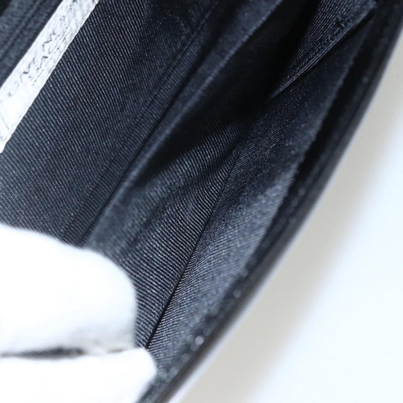 GIVENCHY Shoulder Bag Leather Black Gold Auth bs31351