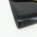 GIVENCHY Shoulder Bag Leather Black Gold Auth bs31351-14