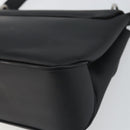 Salvatore Ferragamo Vala Shoulder Bag Patent leather Black Silver Auth bs31352-15