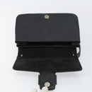 Salvatore Ferragamo Vala Shoulder Bag Patent leather Black Silver Auth bs31352-17