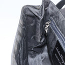 Salvatore Ferragamo Vala Shoulder Bag Patent leather Black Silver Auth bs31352-19