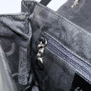 Salvatore Ferragamo Vala Shoulder Bag Patent leather Black Silver Auth bs31352-20