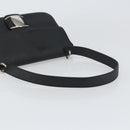Salvatore Ferragamo Vala Shoulder Bag Patent leather Black Silver Auth bs31352-7