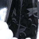 Salvatore Ferragamo Vala Shoulder Bag Nylon Enamel Black Silver Auth bs31354-18