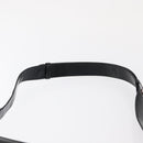 Salvatore Ferragamo Vala Shoulder Bag Nylon Enamel Black Silver Auth bs31354-8