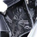 Salvatore Ferragamo Vala Shoulder Bag Enamel Black Silver Auth bs31356-20