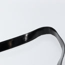 Salvatore Ferragamo Vala Shoulder Bag Enamel Black Silver Auth bs31356-8