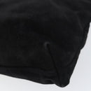 Salvatore Ferragamo Vala Shoulder Bag Suede Black Gold Auth bs31358-15