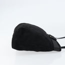 Salvatore Ferragamo Vala Shoulder Bag Suede Black Gold Auth bs31358-3