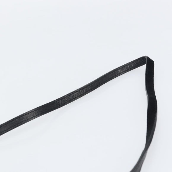 Salvatore Ferragamo Vala Shoulder Bag Suede Black Gold Auth bs31358