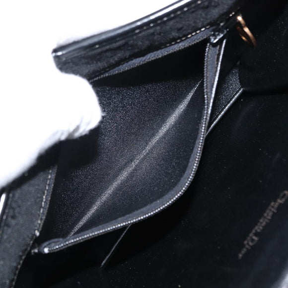 Christian Dior Shoulder Bag Nylon Black gold Auth bs31359