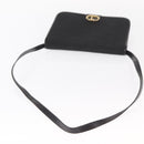 Christian Dior Shoulder Bag Nylon Black gold Auth bs31359-7